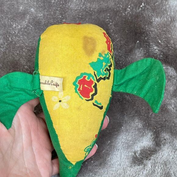 Lanakila Crafts Stuffed Whale Toy 6" Vtg 1970s Hawaii Souvenir Rare Imperfect - Picture 5 of 16